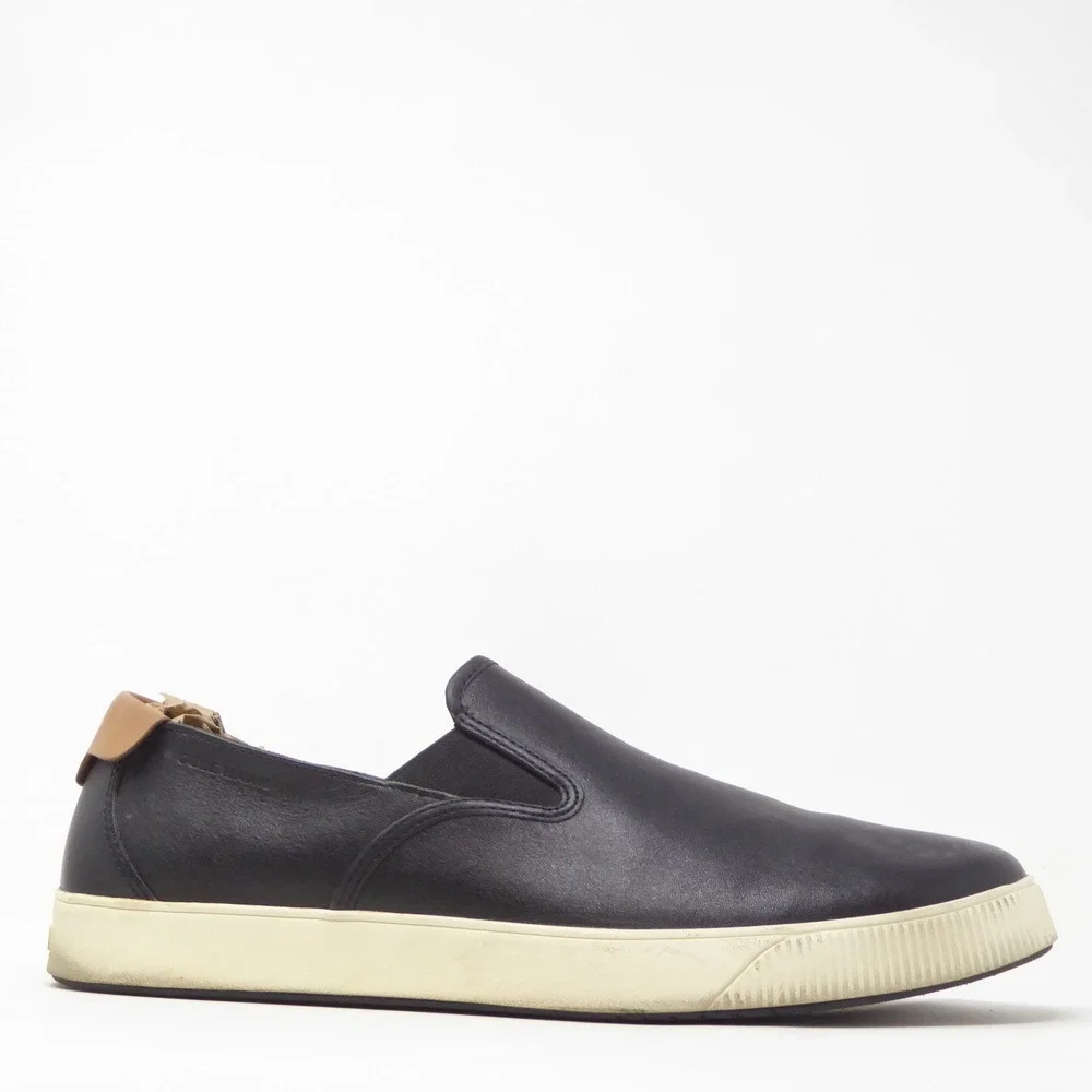 Cole Haan Mens Nantucket 2.0 Slip On Sneakers Black Leather C33214 10M